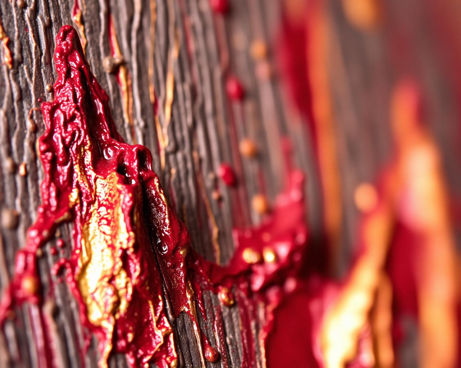 Detail of oil paint impasto on canvas